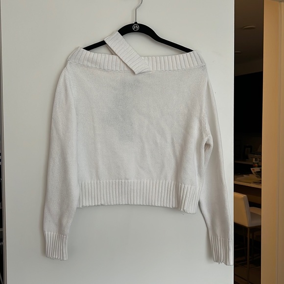 RtA Beckett sweater in white - Picture 1 of 5
